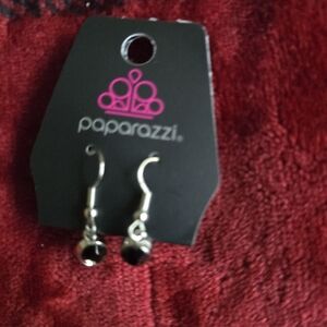 Paparazzi Black Modern Dangle Earrings